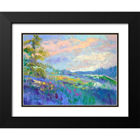 On a Happy Day Black Modern Wood Framed Art Print with Double Matting by Fagan, Dorothy