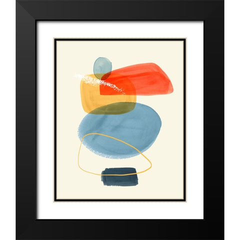 Bright Color Bundle I Black Modern Wood Framed Art Print with Double Matting by Barnes, Victoria