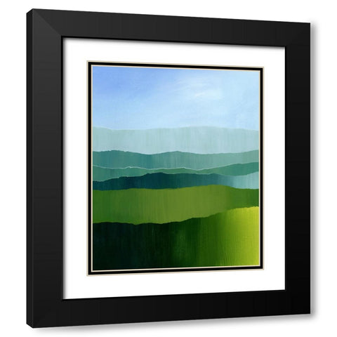 Blue Ridge Fade I Black Modern Wood Framed Art Print with Double Matting by Popp, Grace