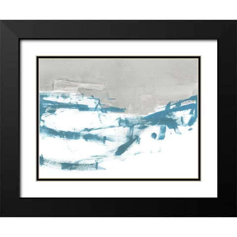Meta Land III Black Modern Wood Framed Art Print with Double Matting by Cartissi