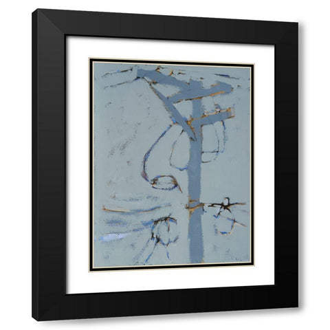 Wires VI Black Modern Wood Framed Art Print with Double Matting by Ferrell, Erin McGee