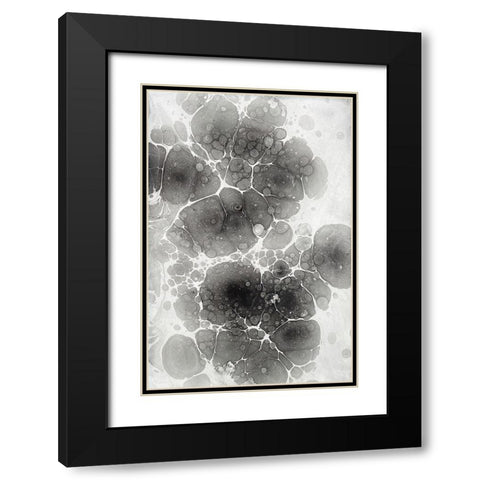 Marbling II Black Modern Wood Framed Art Print with Double Matting by Ferrell, Erin McGee