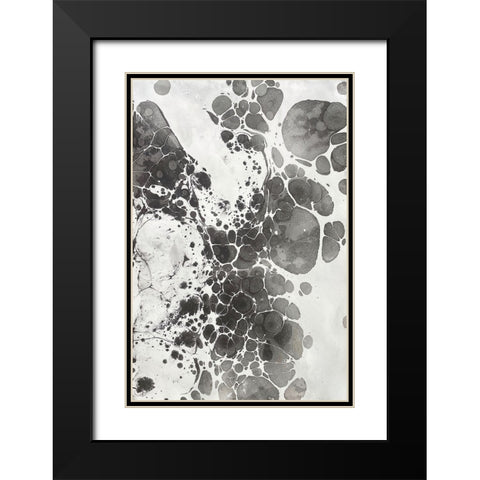 Marbling III Black Modern Wood Framed Art Print with Double Matting by Ferrell, Erin McGee