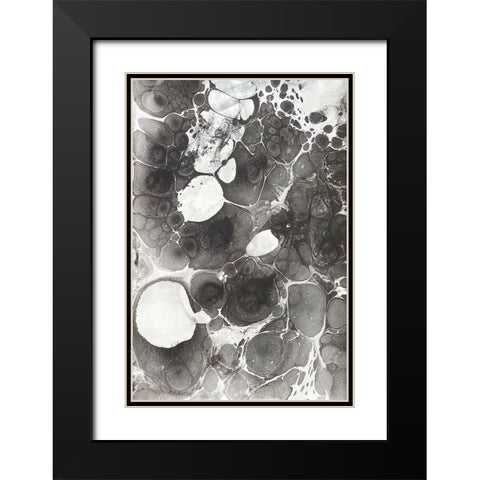 Marbling IV Black Modern Wood Framed Art Print with Double Matting by Ferrell, Erin McGee