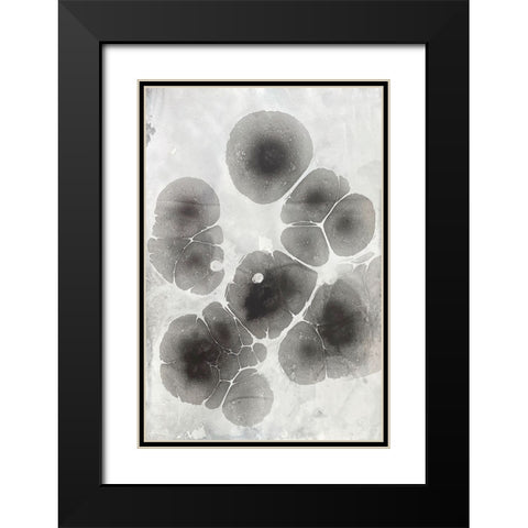 Marbling V Black Modern Wood Framed Art Print with Double Matting by Ferrell, Erin McGee