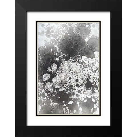 Marbling VI Black Modern Wood Framed Art Print with Double Matting by Ferrell, Erin McGee