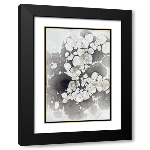 Marbling VII Black Modern Wood Framed Art Print with Double Matting by Ferrell, Erin McGee