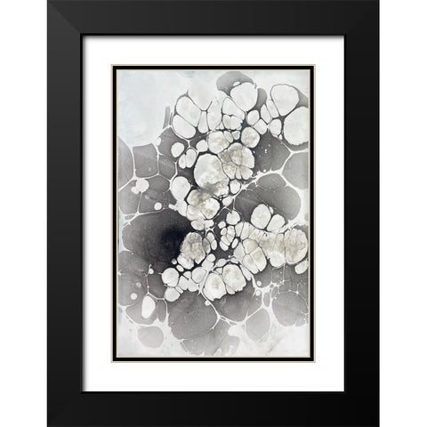 Marbling VII Black Modern Wood Framed Art Print with Double Matting by Ferrell, Erin McGee