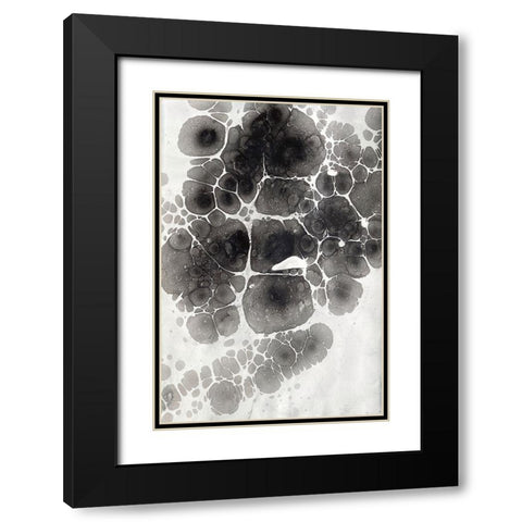 Marbling XII Black Modern Wood Framed Art Print with Double Matting by Ferrell, Erin McGee