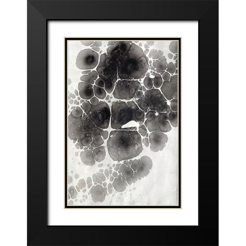 Marbling XII Black Modern Wood Framed Art Print with Double Matting by Ferrell, Erin McGee