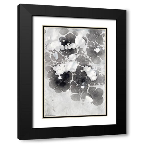 Marbling XIII Black Modern Wood Framed Art Print with Double Matting by Ferrell, Erin McGee