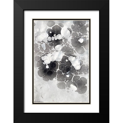 Marbling XIII Black Modern Wood Framed Art Print with Double Matting by Ferrell, Erin McGee