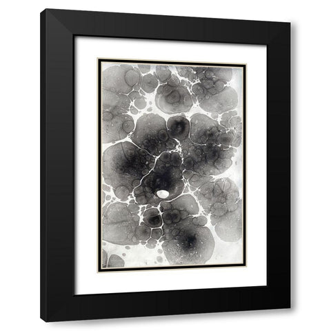 Marbling XIV Black Modern Wood Framed Art Print with Double Matting by Ferrell, Erin McGee