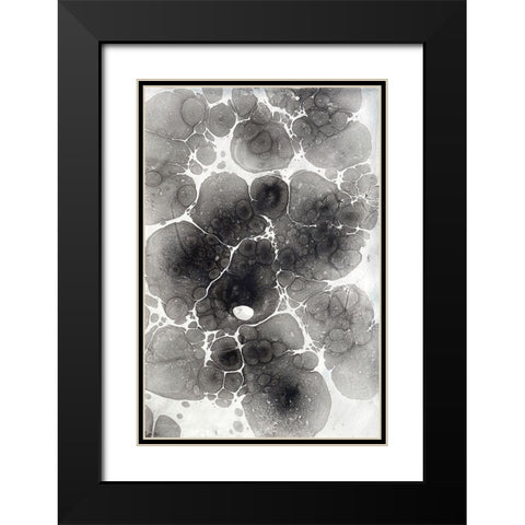 Marbling XIV Black Modern Wood Framed Art Print with Double Matting by Ferrell, Erin McGee