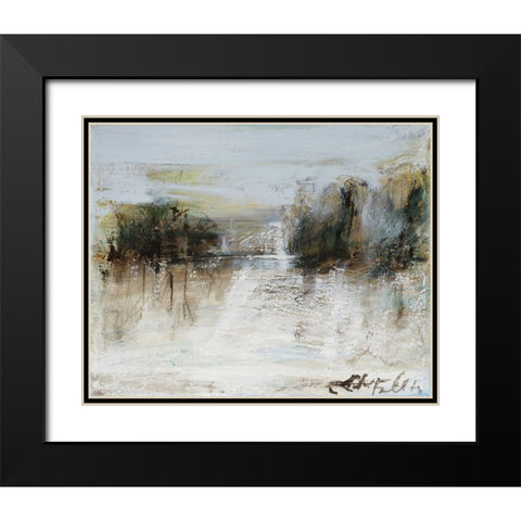 Wintery Horizon I Black Modern Wood Framed Art Print with Double Matting by Ferrell, Erin McGee