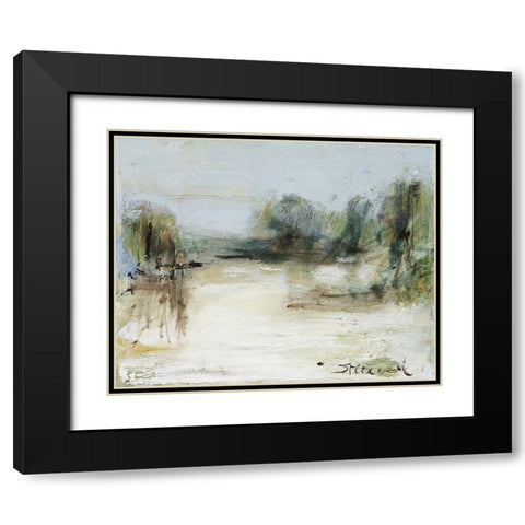 Wintery Horizon III Black Modern Wood Framed Art Print with Double Matting by Ferrell, Erin McGee