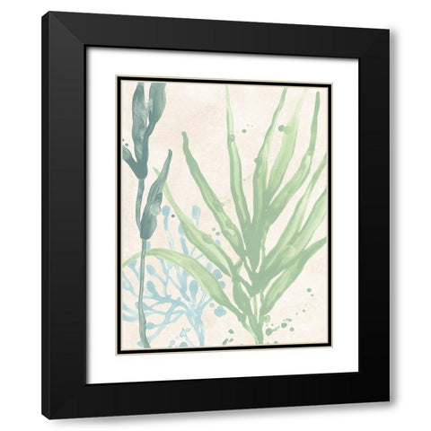 Swaying Seagrass I Black Modern Wood Framed Art Print with Double Matting by Vess, June Erica