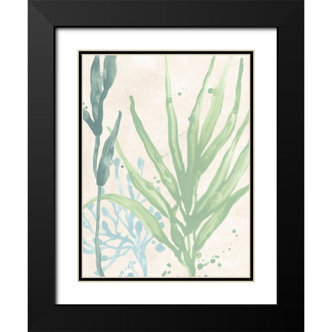 Swaying Seagrass I Black Modern Wood Framed Art Print with Double Matting by Vess, June Erica