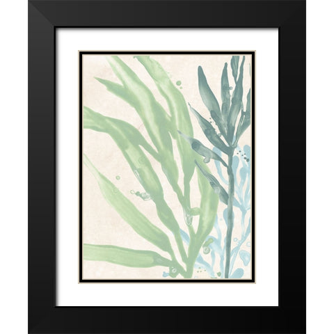 Swaying Seagrass IV Black Modern Wood Framed Art Print with Double Matting by Vess, June Erica