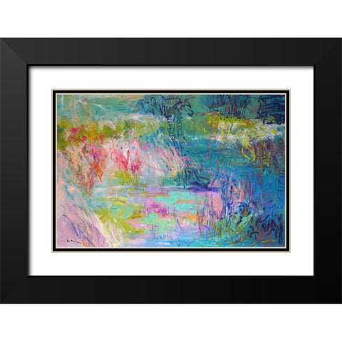 Floating on a Dream Black Modern Wood Framed Art Print with Double Matting by Fagan, Dorothy