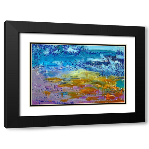 Dancing Heart Black Modern Wood Framed Art Print with Double Matting by Fagan, Dorothy