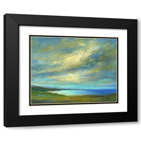 Coastal Views I Black Modern Wood Framed Art Print with Double Matting by Finch, Sheila