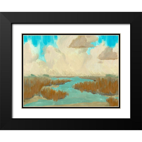 Fripp Island Water I Black Modern Wood Framed Art Print with Double Matting by Green, Jacob
