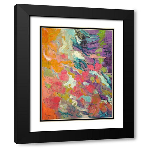 Descending Graces Black Modern Wood Framed Art Print with Double Matting by Fagan, Dorothy
