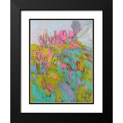 Rise and Bloom Black Modern Wood Framed Art Print with Double Matting by Fagan, Dorothy