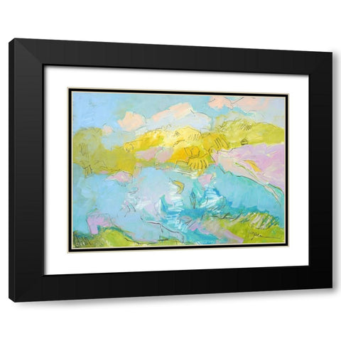 Learning to Fly Black Modern Wood Framed Art Print with Double Matting by Fagan, Dorothy