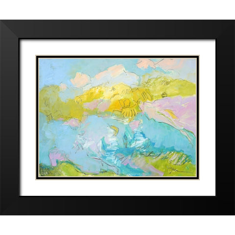 Learning to Fly Black Modern Wood Framed Art Print with Double Matting by Fagan, Dorothy