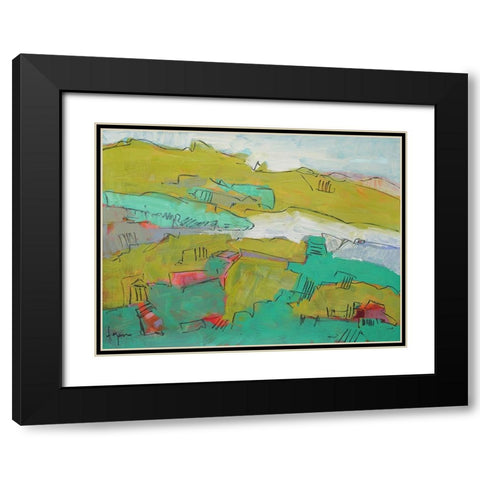 Carry No Secrets Black Modern Wood Framed Art Print with Double Matting by Fagan, Dorothy