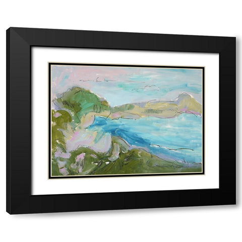 Landing Strip Black Modern Wood Framed Art Print with Double Matting by Fagan, Dorothy