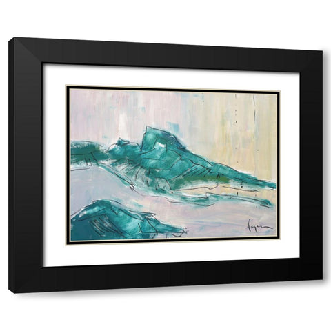 No tears for the Mountain Black Modern Wood Framed Art Print with Double Matting by Fagan, Dorothy
