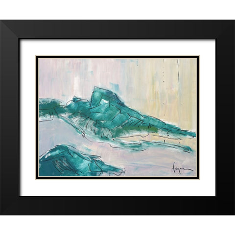 No tears for the Mountain Black Modern Wood Framed Art Print with Double Matting by Fagan, Dorothy