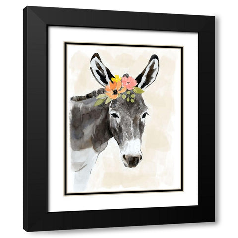 Pasture Pals II Black Modern Wood Framed Art Print with Double Matting by Barnes, Victoria