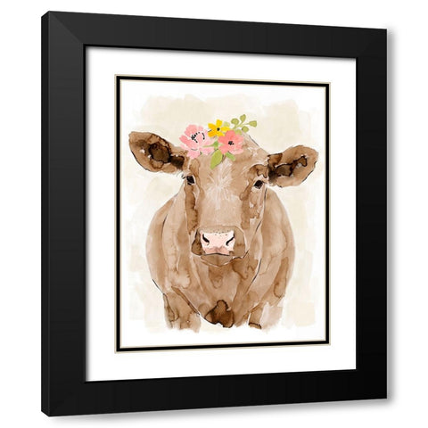 Pasture Pals IV Black Modern Wood Framed Art Print with Double Matting by Barnes, Victoria