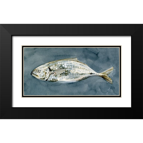 Deep Sea Swimmer I Black Modern Wood Framed Art Print with Double Matting by Caroline, Emma