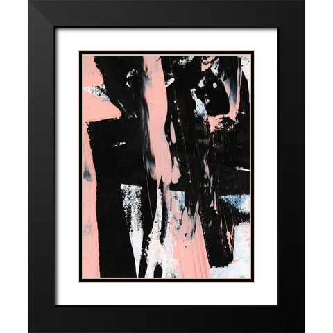 Black And Blush I Black Modern Wood Framed Art Print with Double Matting by Harper, Ethan