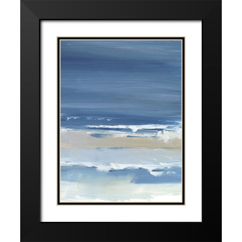 Coastal Colors II Black Modern Wood Framed Art Print with Double Matting by Harper, Ethan