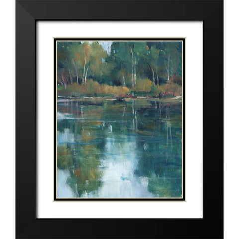 Floating Downstream I Black Modern Wood Framed Art Print with Double Matting by OToole, Tim