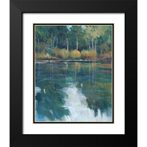 Floating Downstream II Black Modern Wood Framed Art Print with Double Matting by OToole, Tim