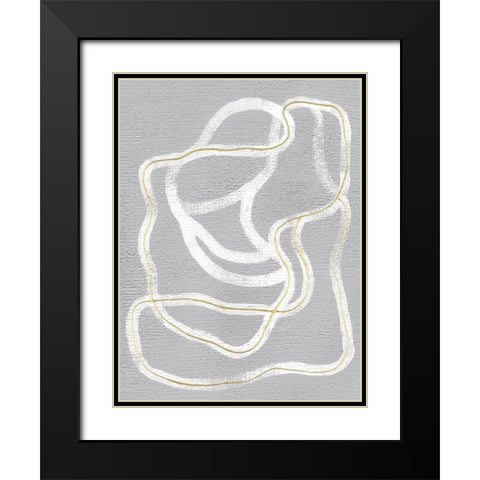 Netted Loops I Black Modern Wood Framed Art Print with Double Matting by Lam, Vanna