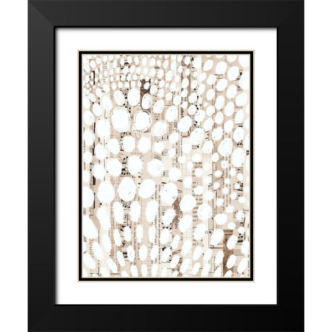 Vintage Pattern I Black Modern Wood Framed Art Print with Double Matting by Galapon, Nikki