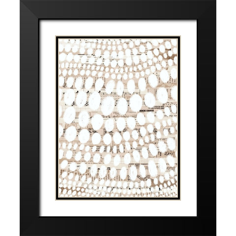 Vintage Pattern III Black Modern Wood Framed Art Print with Double Matting by Galapon, Nikki