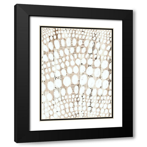 Vintage Pattern IV Black Modern Wood Framed Art Print with Double Matting by Galapon, Nikki