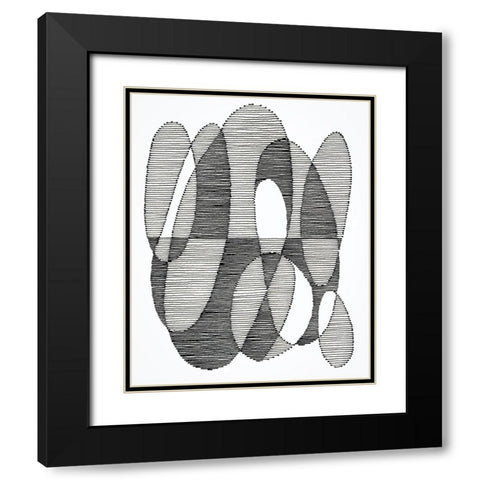 Opposite Day I Black Modern Wood Framed Art Print with Double Matting by Galapon, Nikki