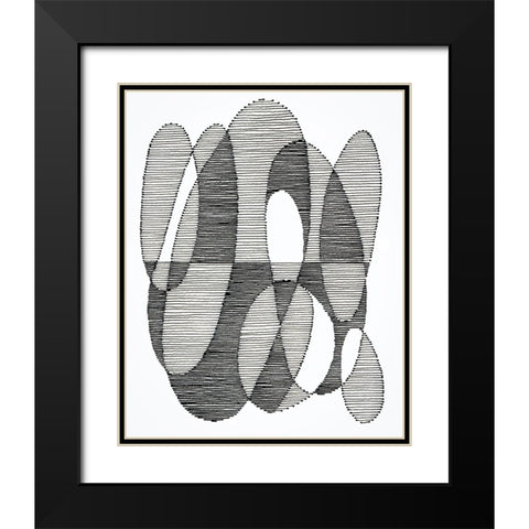 Opposite Day I Black Modern Wood Framed Art Print with Double Matting by Galapon, Nikki