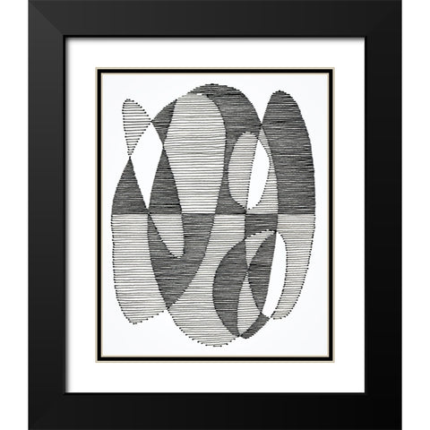 Opposite Day II Black Modern Wood Framed Art Print with Double Matting by Galapon, Nikki
