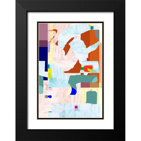 Lucca in Color II Black Modern Wood Framed Art Print with Double Matting by Cartissi